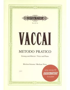 Vaccai Metodo Pratico Mittlere Stimme met cd