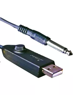 SHADOW USB-gitaar kabel met gain-controll