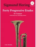 40 Progressive Etudes Sigmund Hering voor trompet incl. CD