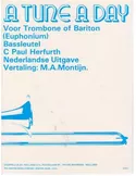 A Tune a Day voor trombone of bariton (bas sleutel C) Paul Herfurth