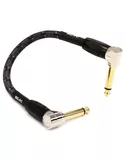 Boss BIC-PC 6" / 15cm Instrument Cable, Angled/Angled 1/4" jack