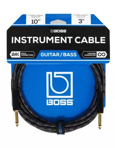 Boss BIC-10 10ft / 3m Instrument Cable, Straight/Straight 1/4" jack