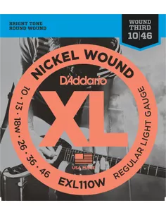 D'Addario EXL110W Wound Third 10-46