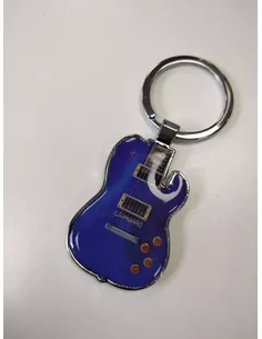 Polyflame gitaarsleutelhanger blauw Les Paul model