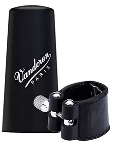 Vandoren LC21P leder ligature&cap Bb-klarinet