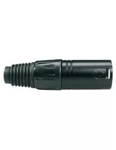 Boston XLR-5M-VBK xlr plug, male, 5-pole, black, black cable cap