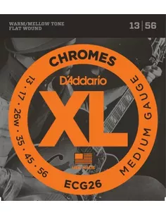 D'Addario ECG26 Chromes 13-56 Flat Wound