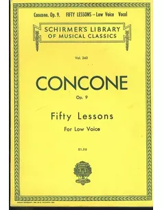 Concone 50 Lessons low voice vol.243 op.9