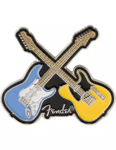 Fender Crossed Guitars enamel pin