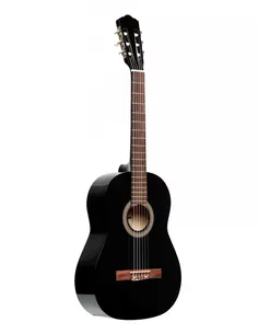 Stagg 1/2 klassieke gitaar met lindehouten top, zwart