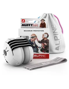 Alpine Muffy Gehoorbeschermers Wit/Zwart