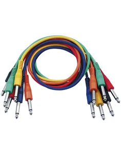 Dap FL1130Mono Patch Cable 30cm Straight Connectors Six Colour Pack