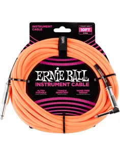 ERNIE BALL Jack/jack haaks 3m oranje fluo EEB 6079