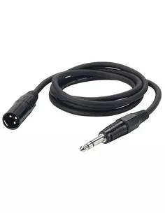 DAP XLR Male / Jack Stereo audio-kabel, diverse lengtes van 1,5 mtr tot 6 mtr