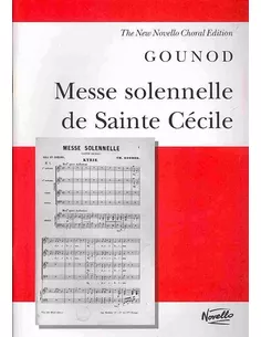 Gounod Messe Solenelle de Sainte Cécile Score voor zang en piano