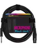 Boston MC-230-5microphone cable, black, 5 m., 1 x XLR3f +1 x jack