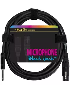 Boston MC-230-5microphone cable, black, 5 m., 1 x XLR3f +1 x jack