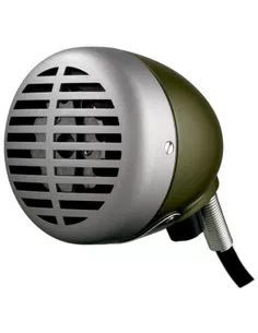 Shure 520DX Cardioid Dynamic Microphone, Volume Control, "The Green Bullet"