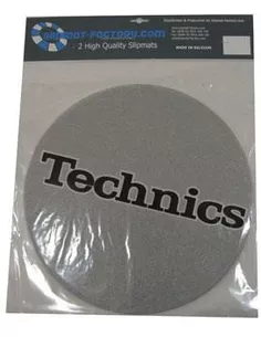 Technics Slipmat Silver/Black Logo
